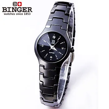 Известный Бренд горячей продажи подлинная Бингер Золотые часы стали вольфрама