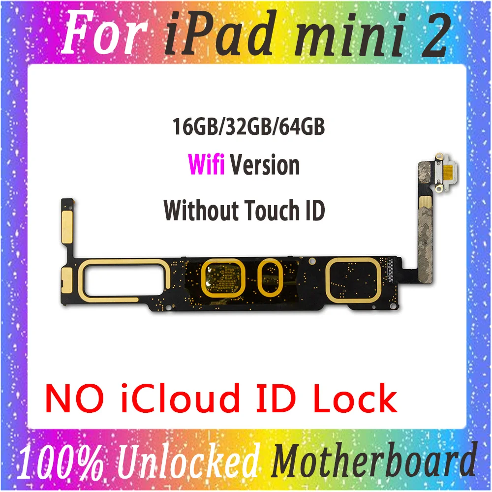 Оригинальная материнская плата для ipad mini 2 Wifi версия карты/плата разблокирована с