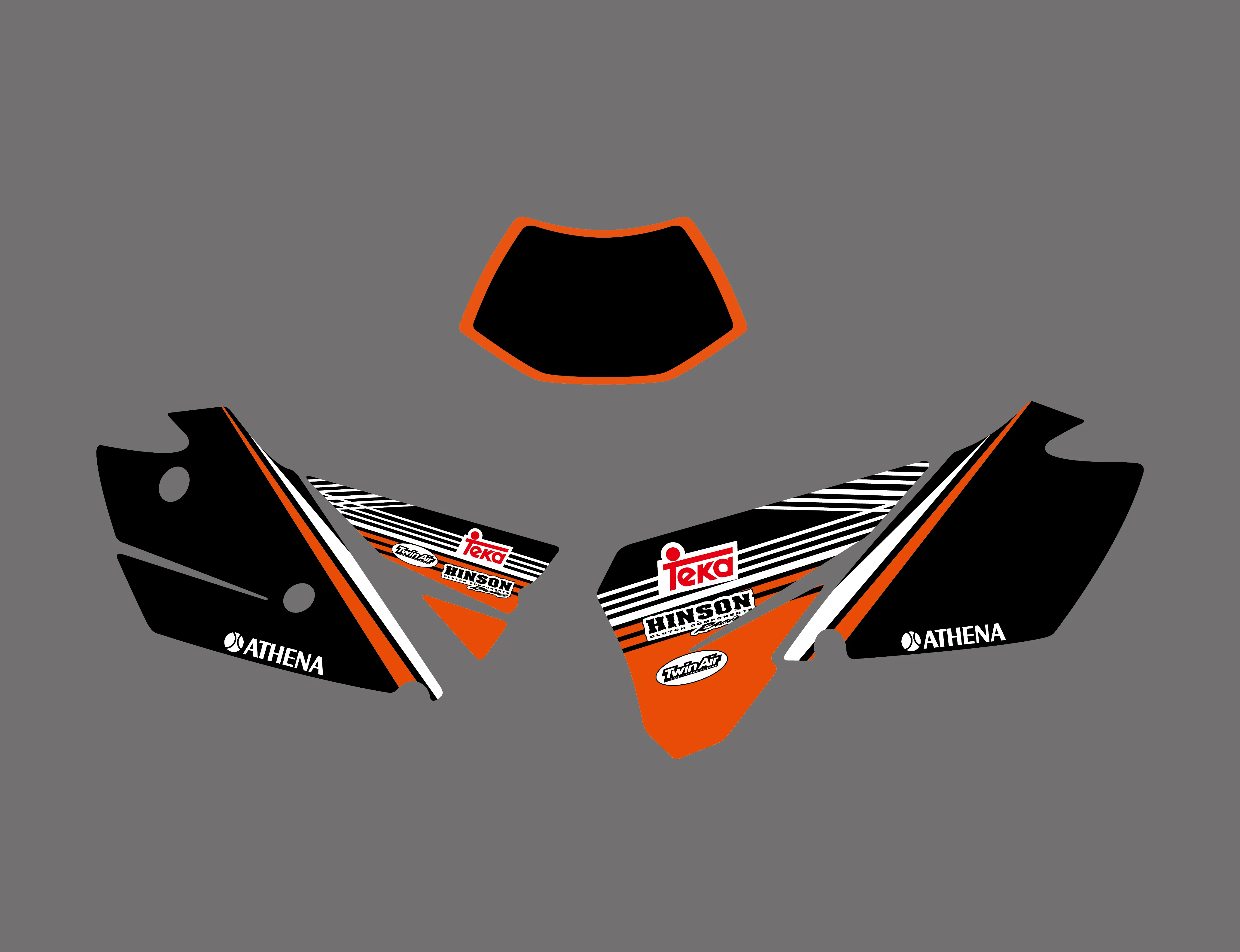 NICECNC графика и фон наклейка комплект для KTM 125 150 200 250 300 400 450 525 EXC 2004|sticker kit|decal kitdecal
