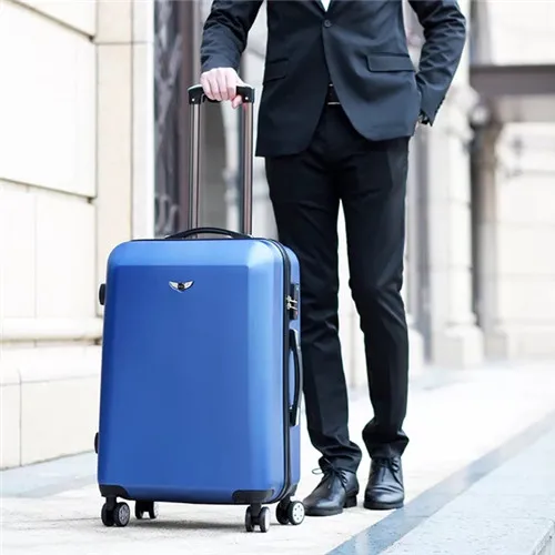 Royal blue zipper Klqdzms 20/24 дюймов Мужская сумка для деловых поездок сумки на колёсиках Спиннер высокого качества для женщин, масштабных дорожных чемоданов на колесиках - Цвет: Royal blue zipper