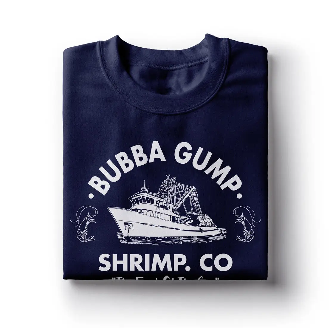 Bubba Gump креветка Вдохновленный Форрест Гамп печатная Футболка Топ тройник хлопок юморная Мужская футболка с круглым вырезом под горло футболки Homme
