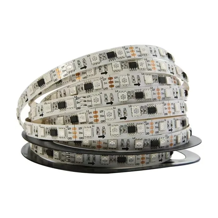 DC12V WS2811 5050 SMD RGB светодиодные ленты адресуемый 30/60 светодиодов/m Led Пиксели внешний 1 ic control 3 светодиода 5 м/рулон на открытом воздухе полоска для автомобильной двери