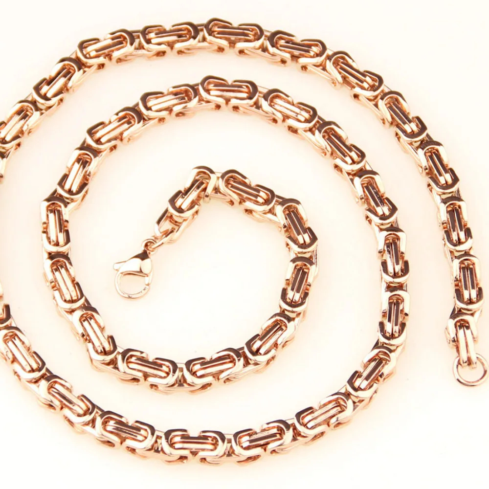 Мужские ювелирные изделия византийская цепочка из нержавеющей стали ручной