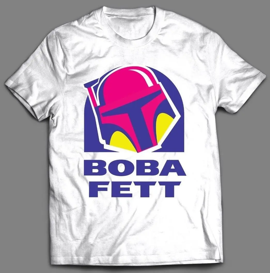 Звездные войны BOBA Фетт & TACO BELL MASHUP CUSTOM OLDSKOOL рубашка * полный дизайн спереди
