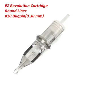 5 шт. EZ Revolution картридж иглы #10 Bugpin круглый вкладыш иглы татуировки совместимы с системой картриджа тату машина