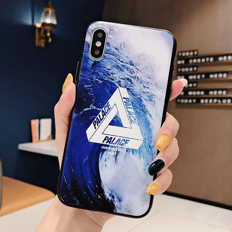 Luxury Britain Brand Off Palace White Sports Street Skateboard Phone Case For Iphone 8 7 6 6S Plus X XS MAX XR Soft Back Cover |
