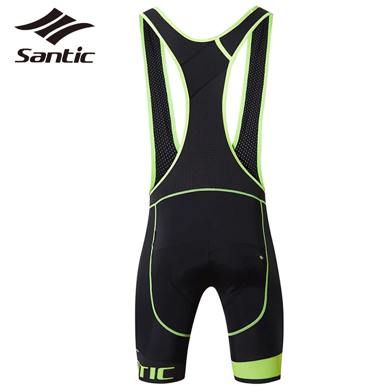 Santic Панталоны гель площадку эластичные удобные Вело-шорты мужские черные горный