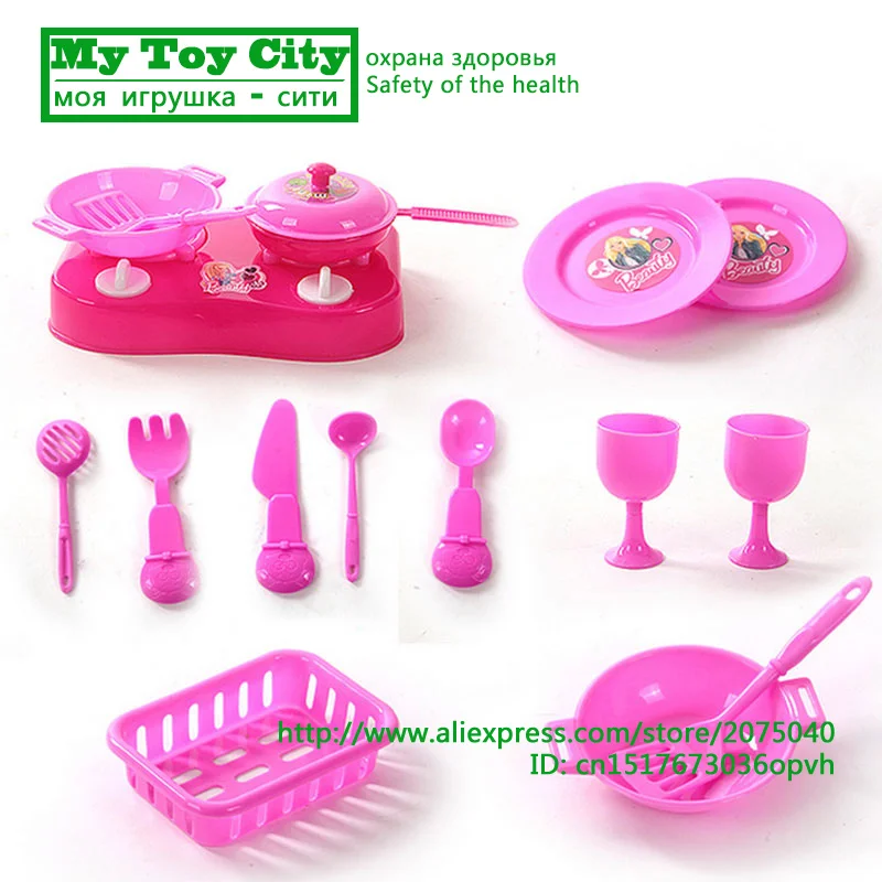 Девушки игрушки играть пластиковой посуды кухня игрушка установить | Игрушки и