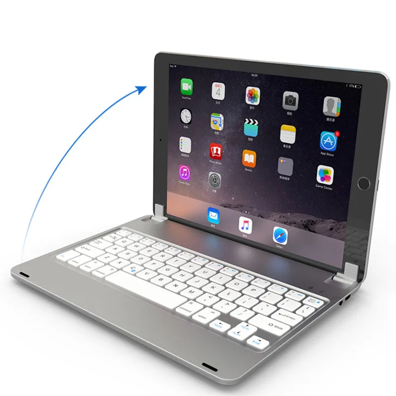 KQJYS складной беспроводной Bluetooth чехол-клавиатура для iPad Air 2 Pro 9. 7 подставка-клавиатура для iPad Air 1 для iPad 9,7 дюймов