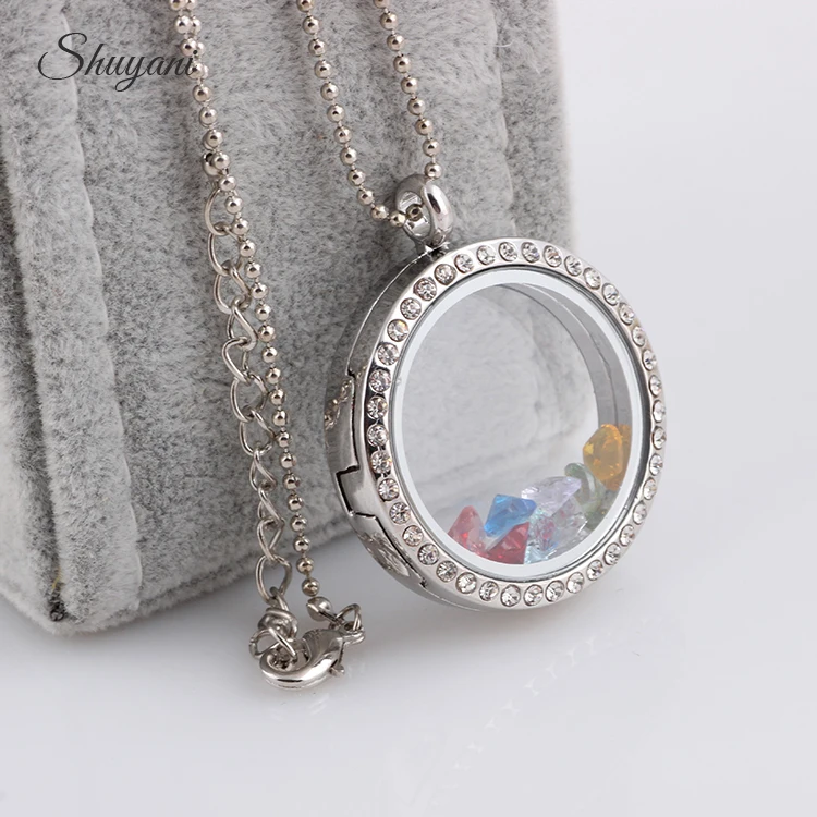 Модные ювелирные изделия унисекс 1 шт. 30 мм серебряное Хрустальное стекло