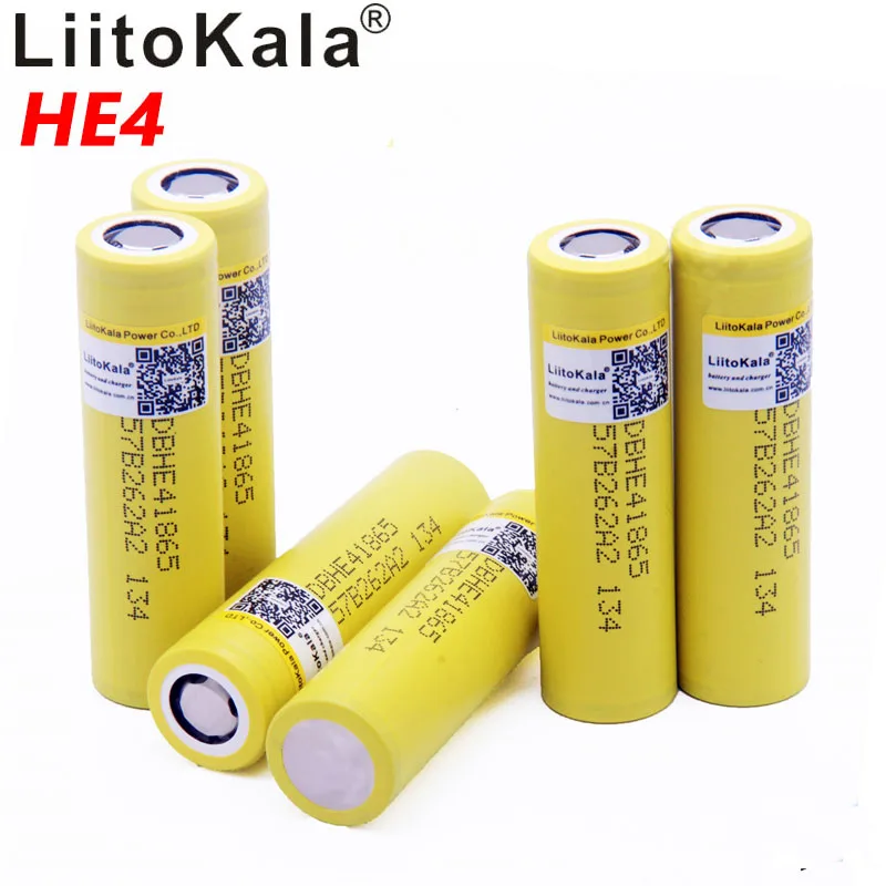 Аккумуляторная литий-ионная батарея LiitoKala HE4 18650 3 6 В 2500 мА · ч | Электроника
