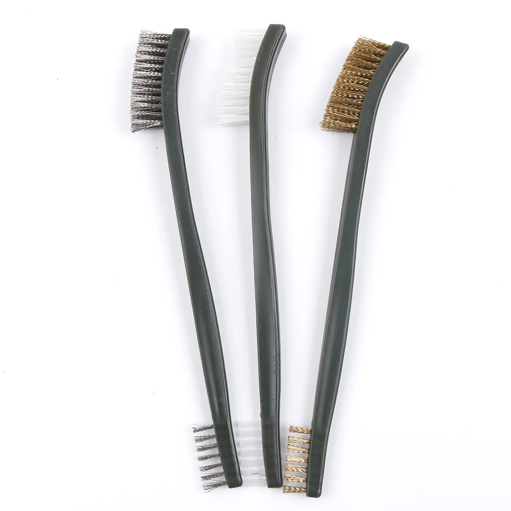 3 шт./компл. мини щетки для ржавчины из нержавеющей стали латунная очистка