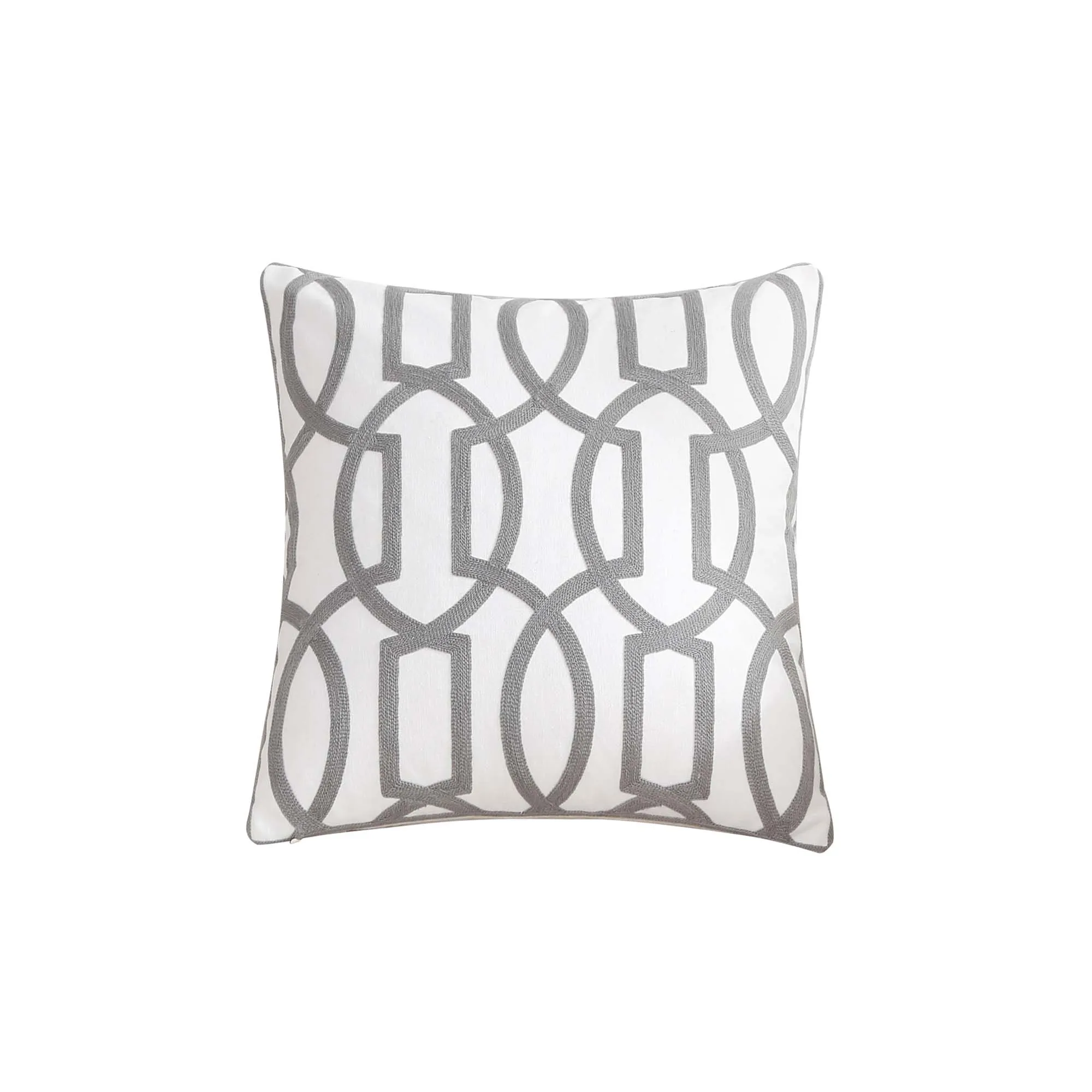 Gray-4 Nordic Стиль толстый чехол для подушки, модное серое платье вышивка геометрические наволочка 45 см* 45 см Офис чехол для подушки, подушки - Цвет: Gray-4