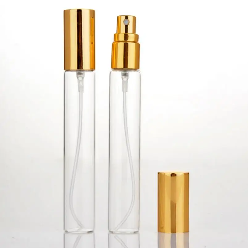 

Wholesale 15ML Portable Glass Refillable Perfume Bottle With Aluminum Atomizer Empty Parfum Case For Traveler LX1298