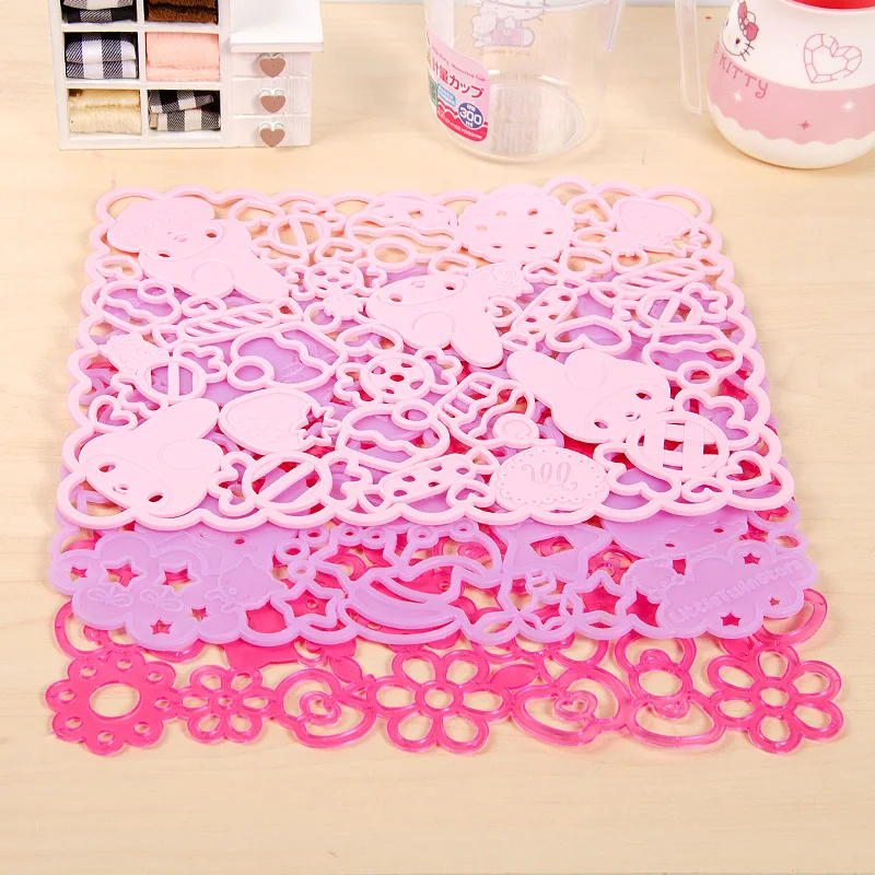KITTY Silica gel Coasters My Melody Placemat Little Twin Stars Tapete Placemats Table Mat Drink 20CM*26CM | Дом и сад