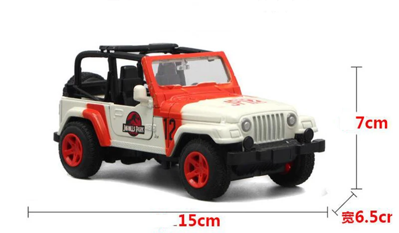 1/32 масштаб 15,5 см сплав металл литье под давлением Jeep Wrangler Парк Юрского периода внедорожник авто Модель автомобиля игрушки для детей подарки коллекция