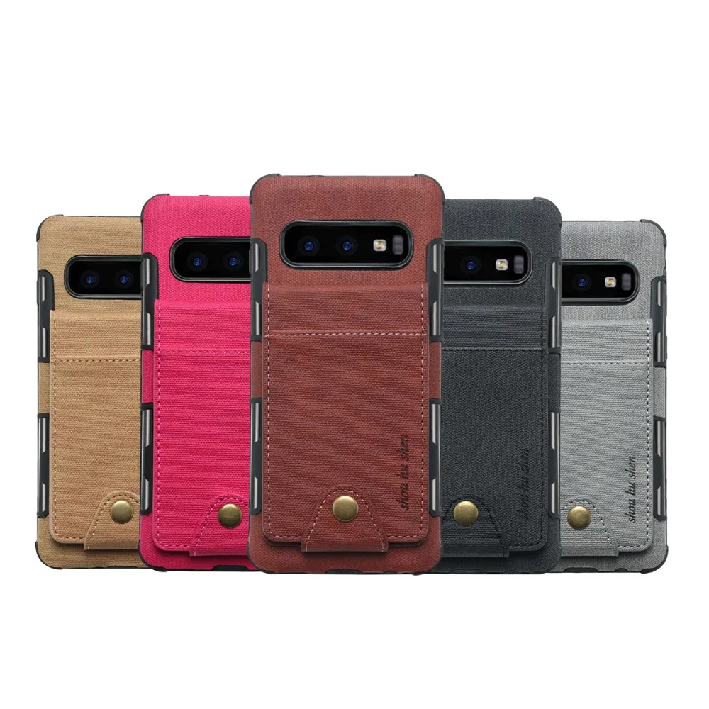 Для samsung Galaxy S10 чехол кожаный бумажник чехол с отделением для кредитных держатель для карт с карманом Защитный чехол КРЫШКА ДЛЯ Galaxy S10 S9