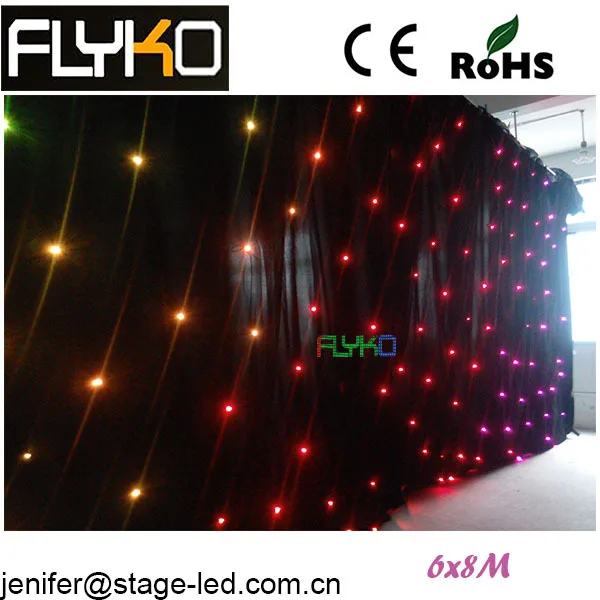 

Новый продукт FLYKO звездный занавес RGB 6x8m