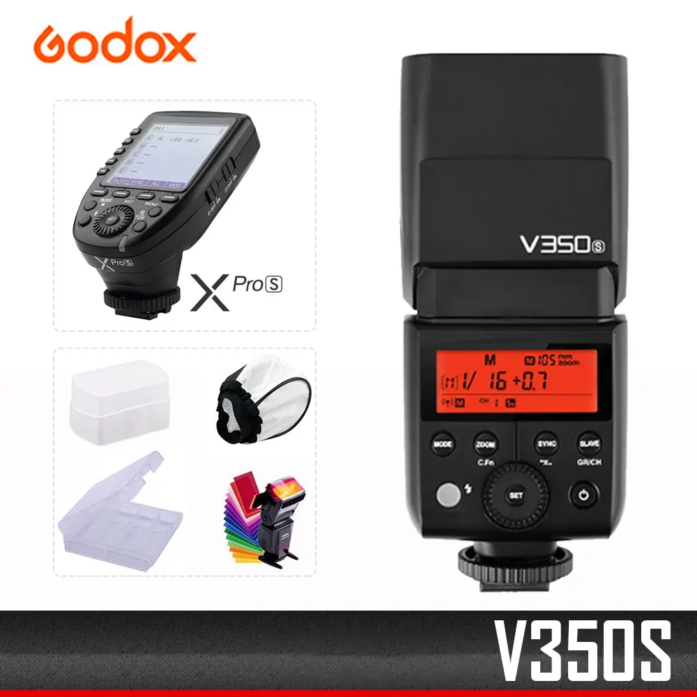 GODOX V350 S для Sony беззеркальная цифровая камера A7R внешняя высокоскоростная TTL