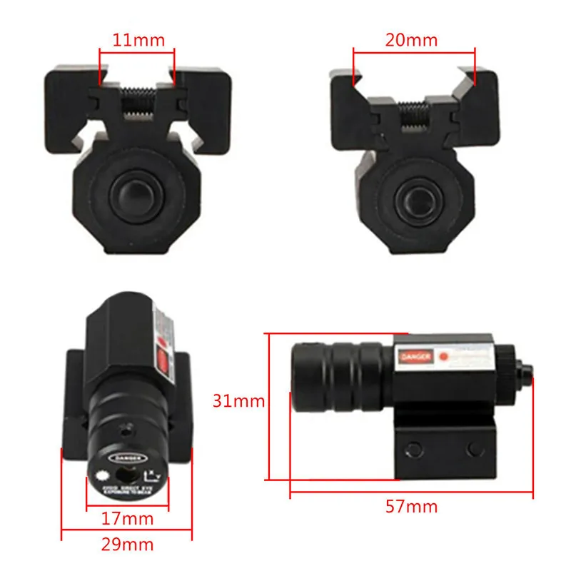 Infrared Aiming Sight Collimator Rail Hunting Ultra-low Baseline Adjustable 11MM / 20MM Laser Tactical Optics Red dot | Спорт и
