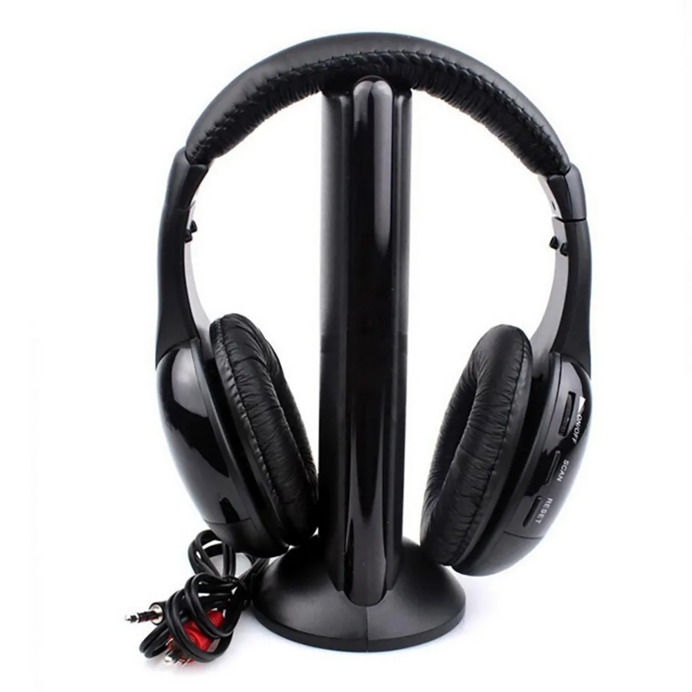 Беспроводные наушники Kinganda 5 в 1 Hi-Fi гарнитура для ПК ноутбука телевизора FM-радио