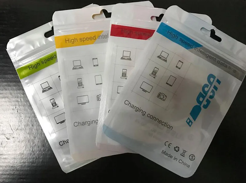 Пластиковый пакет с застежкой для розничной продажи повесить отверстие поли