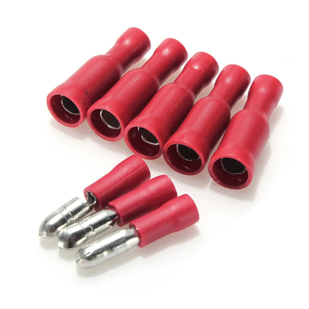 100 шт. обжимные клеммы для штекера 22 16 AWG|female insulated|insulated terminalsinsulated terminals connectors |
