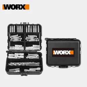 Бесплатная доставка WORX набор ручных инструментов с 73 аксессуарами, используемыми для отвертки