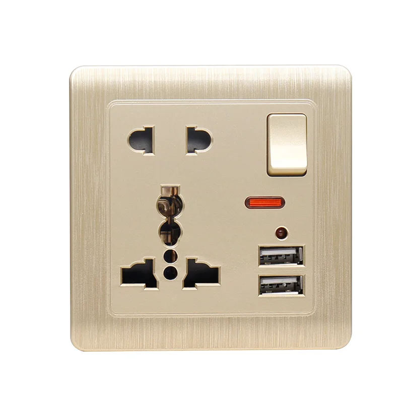 Универсальная Розетка KEKA настенная розетка с двумя USB портами 5 В 2 1