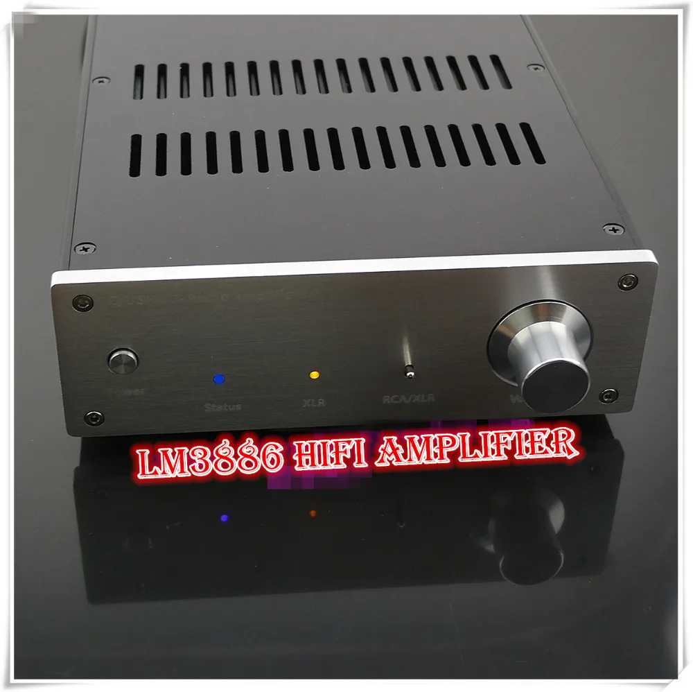 2017 HiFi 2 0 двухканальный усилитель LM3886 со сбалансированным входом XLR 68 Вт +