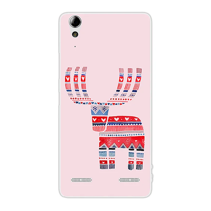 Силиконовый чехол для Lenovo A6010 Plus и A6000 Веселый Чехол телефона с рождественским