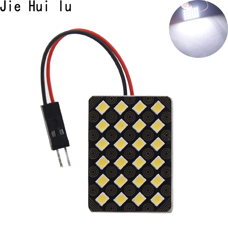 Белый C5w Ba9s T10 24 SMD 12 SMD 2835 автомобиль водить автомобиль Панель лампы авто Интерьер Чтение лампа светильник купол с фестонами BA9S AC/DC 12v