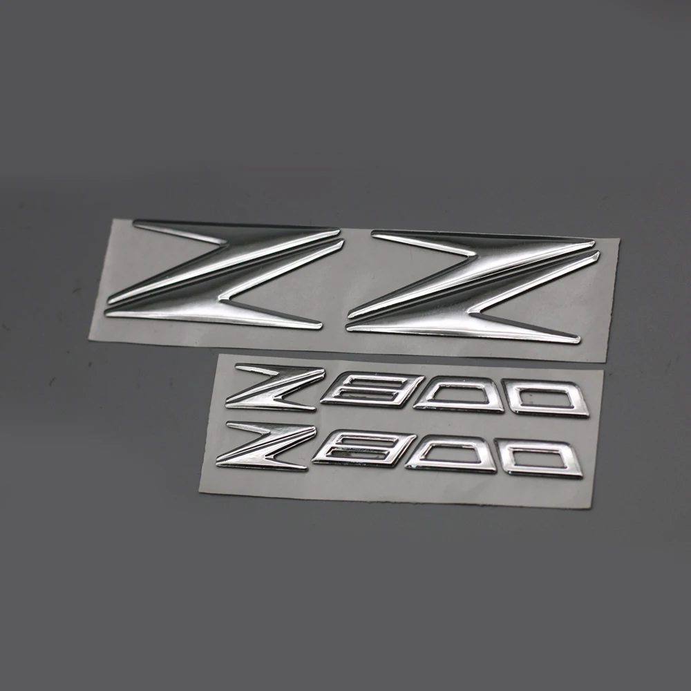 

74x34mm '' Z '' 3D Logo Motorcycle Chrome Tank Wheel Emblem Sticker Fairing Body Decal for Kawasaki Z800 2012-2017