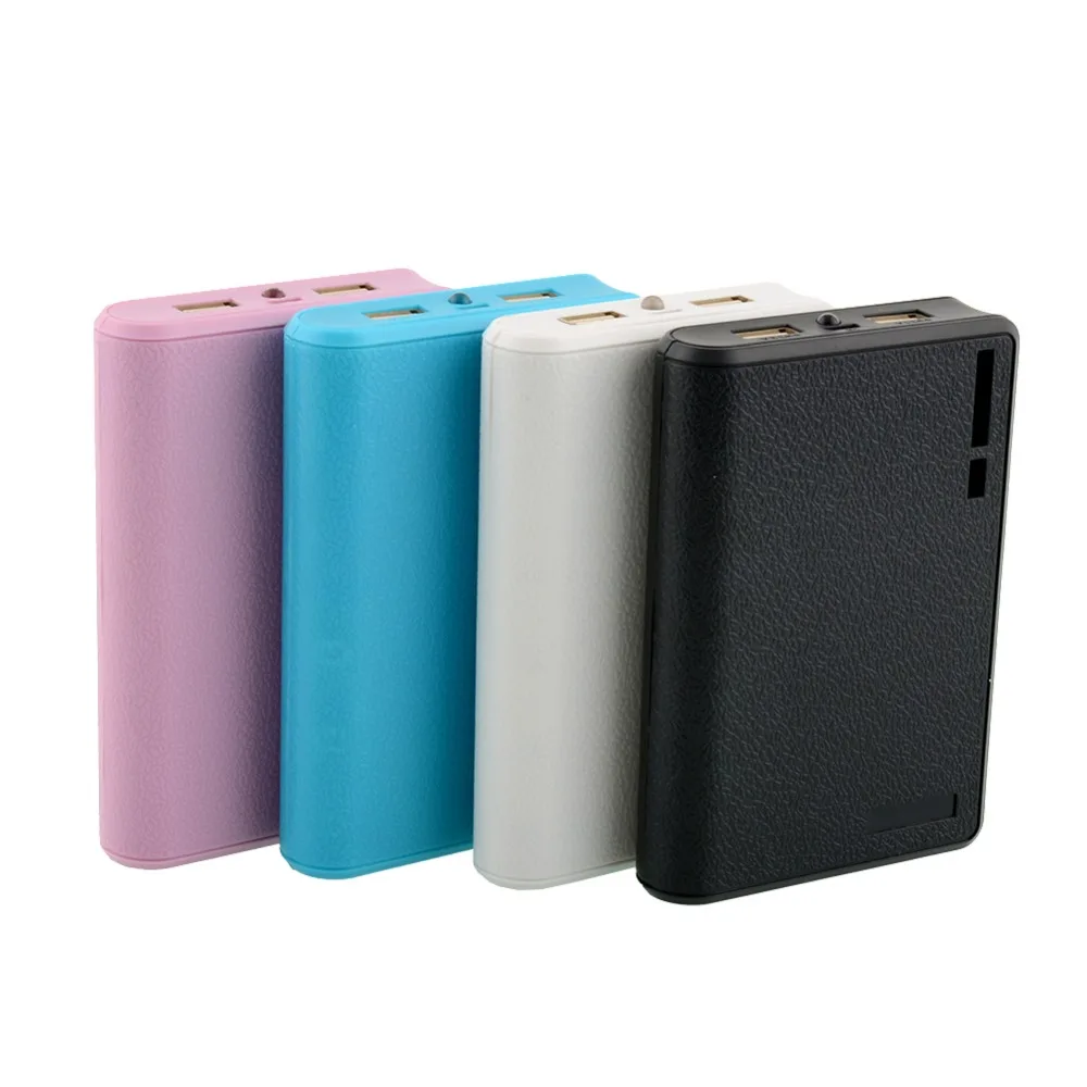 USB Мобильный Внешний аккумулятор зарядное устройство коробка чехол батарея для