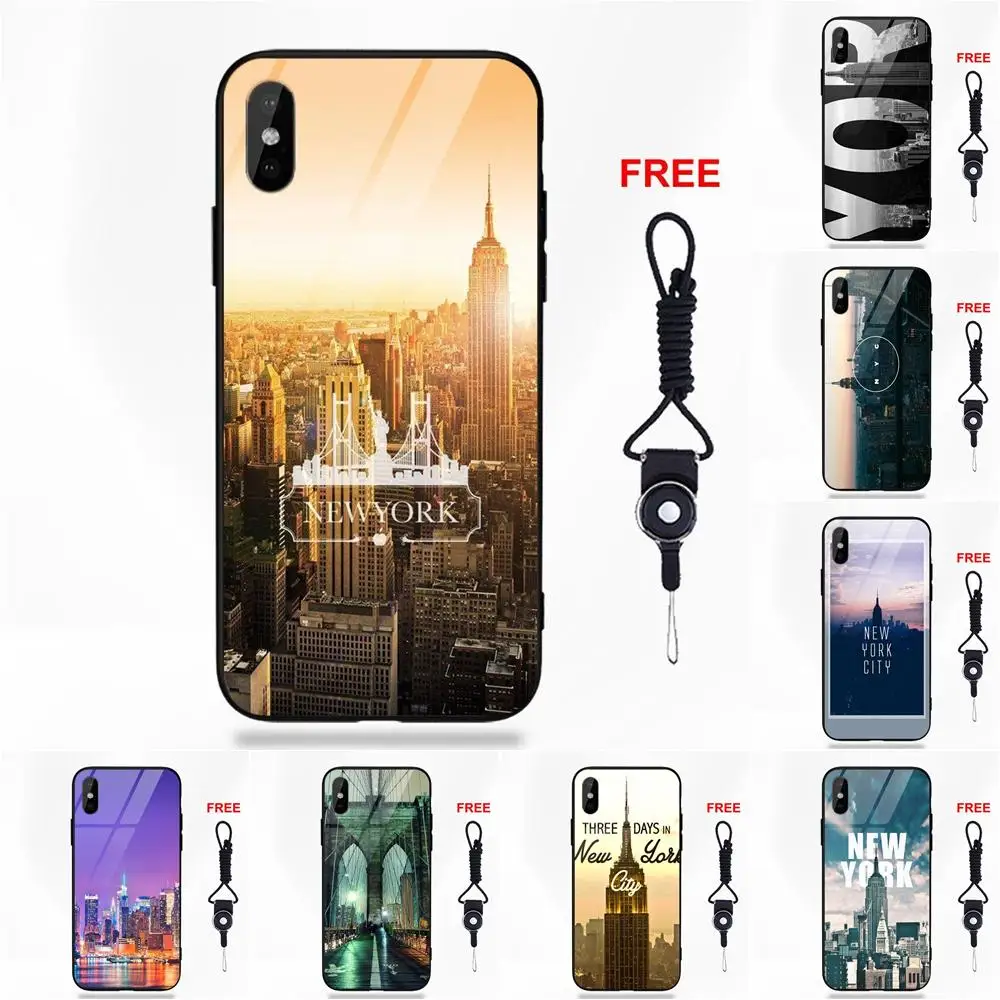 Мягкий ТПУ чехол + закаленное стекло новый стиль для Apple iPhone 5 5C 5S SE 6 S 7 8 плюс X XS Max XR