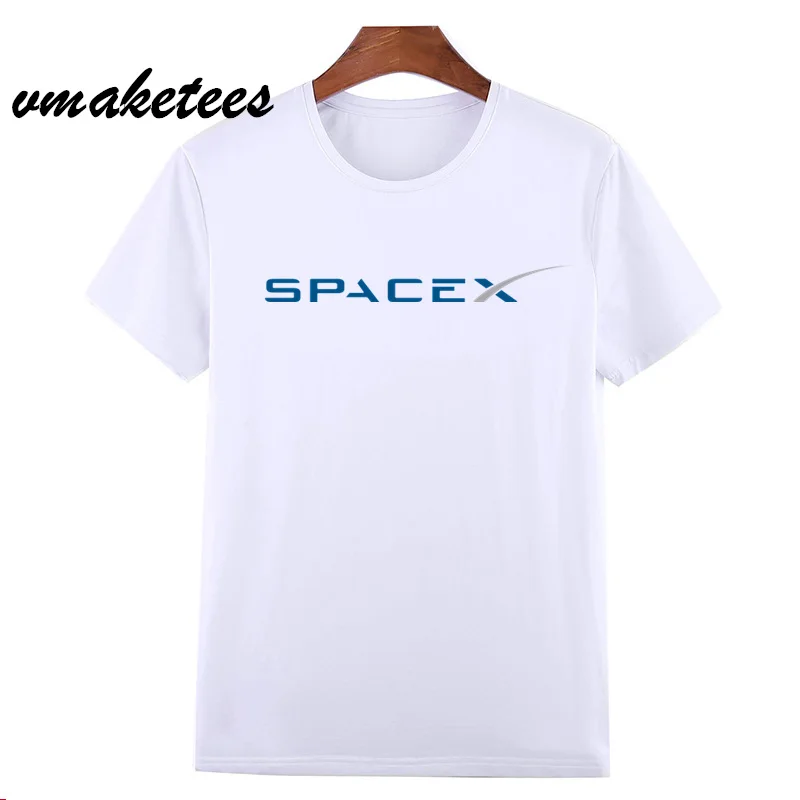Футболка Space X футболки Ouccpy Mars футболка Elon Musk популярная с короткими рукавами и