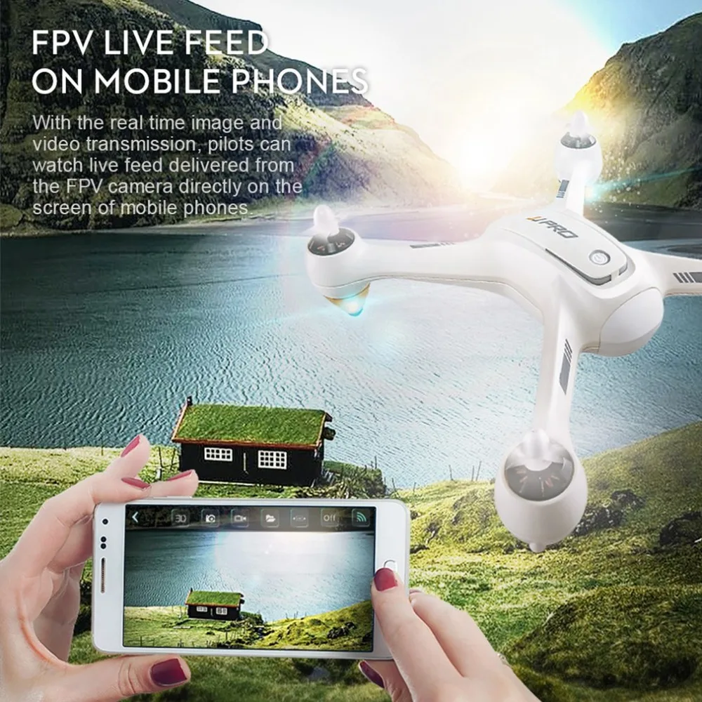 JJPRO X3 HAX 2.4G Dual GPS Positioning 1080P HD Wifi Camera FPV Drone Brushless RC Quadcopter One Key Return |