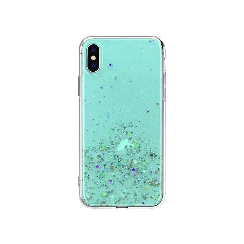 Синий YiKELO Роскошный чехол сверкающий с блестками для Xiaomi mi 8 9 mi 8 lite mi 9 A2 6X мягкий чехол из ТПУ с блестками - Цвет: Синий