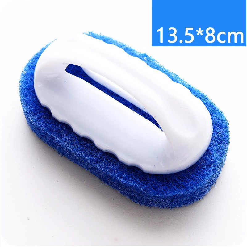 Blue 1 шт., волшебная губка, ластик, щетка для ванны, щетка для плитки, щетка для мытья, щетка для чистки, губка, аксессуары для ванной комнаты, кухонная щетка для чистки - Цвет: Blue