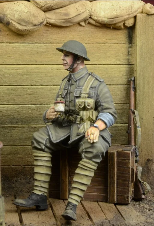 1/35 полимерные фигурки модельные наборы WWI британская пехота 1 фигура