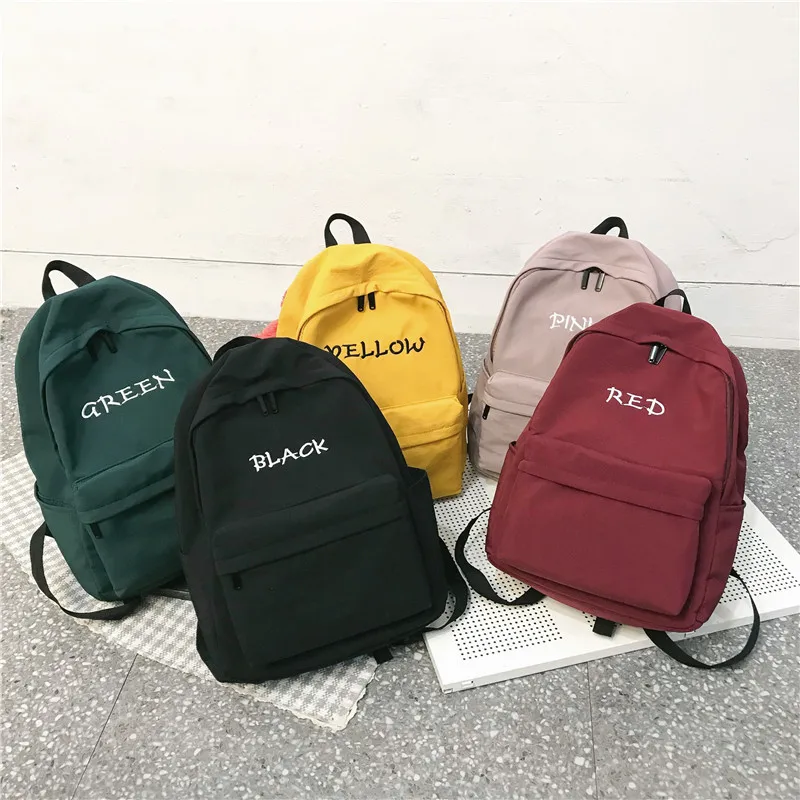 Модный рюкзак, Холщовый женский рюкзак с буквенным принтом, рюкзак Mochilas, женская школьная сумка для девочки-подростка, сумка через плечо, рюкзак