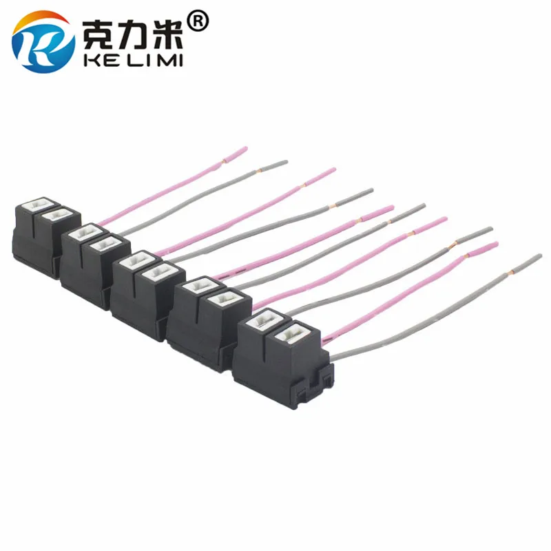 

20Pcs Car Fog lights H7 Ceramic Plug Pigtail Socket Wire H7 LED HID Halogen Adapters Wiring Harness Cord Connectors