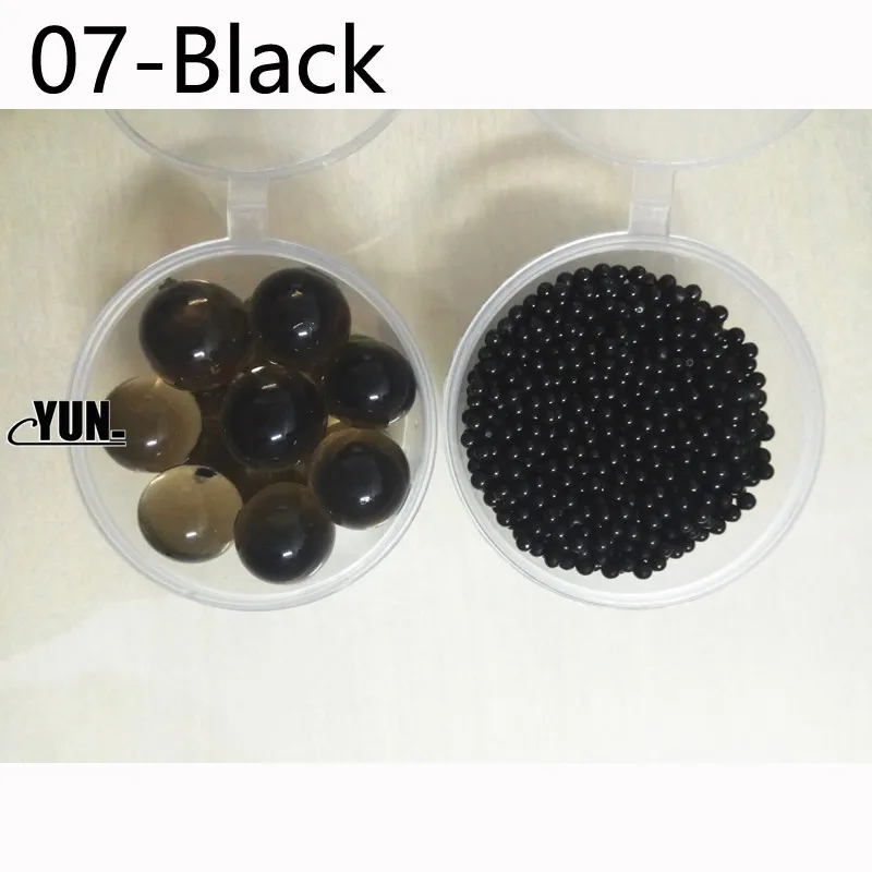 07-Black 1000 шт гидрогелевые жемчужные зеленые Кристальные бусинки для почвы, бусинки для выращивания грязи, Свадебные Лампы для выращивания 5DYQ001 - Цвет: 07-Black