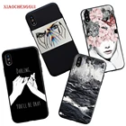 Мягкий чехол для телефона из ТПУ для iPhone 6S, 5, черный простой силиконовый чехол-накладка с эффектом потертости для iPhone 7, 6, 6S, 7Plus, XS, Max, X, XR, 8, чехол