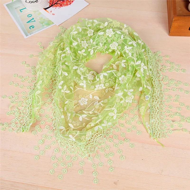 1 pcs Fashion Style Children Lace Scarf Triangular Crochet Design Lightweight Ladies Vogue Top Wrap Scarves |