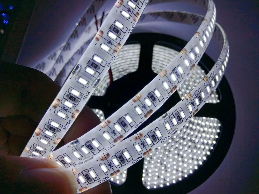 Лидер продаж Светодиодная лента 3014 204 светодиода/м яркая чем 2835 3528 белая теплая