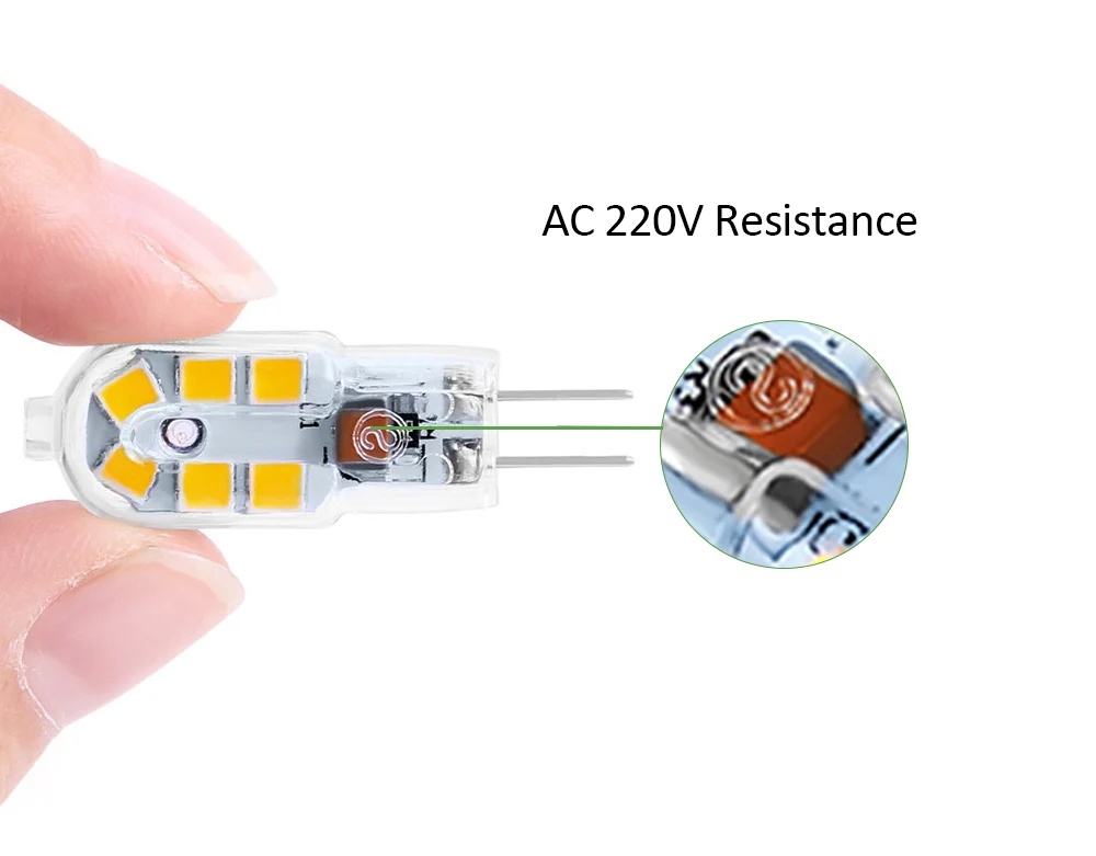 Светодиодная лампа 10 шт./лот двухконтактная галогенная 1 5 Вт эквивалент