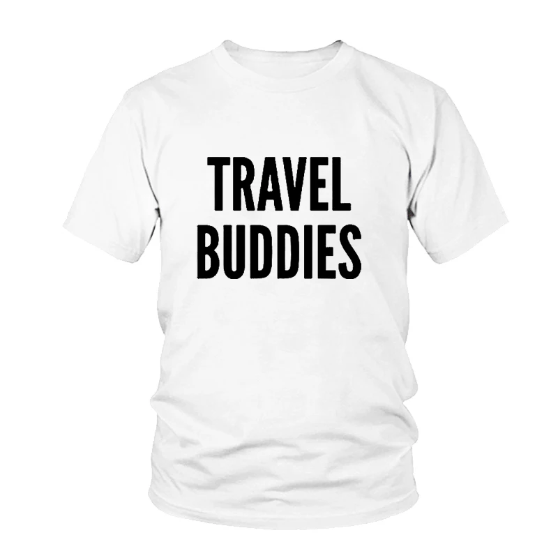 Подходящая футболка Travel Buddies унисекс Женская Мужская для пар топ отпуска на
