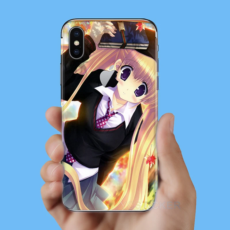 Gooyiyo-для для iPhone X XS телефон Стикеры XS Max XR DIY Наклейка 3м винил-Цвет кожного покрова для iPhone 6, 6 S, 7, 8plus, Стикеры