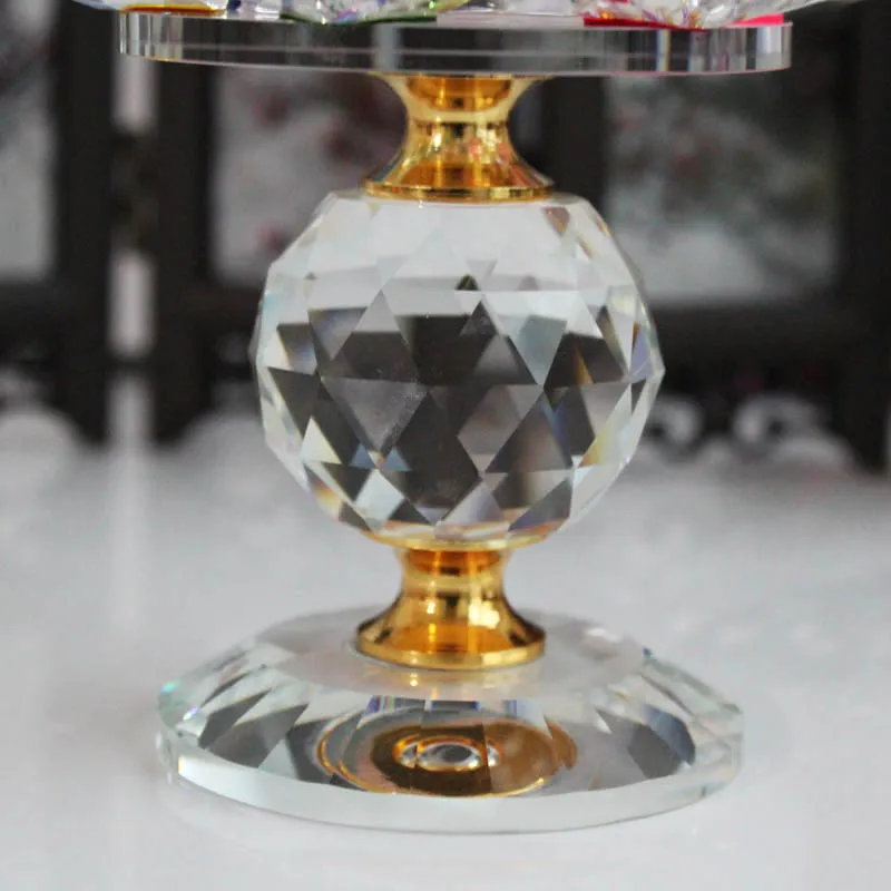 XINTOU хрустальный стеклянный блок Лотос цветок металлические подсвечники фэн-шуй